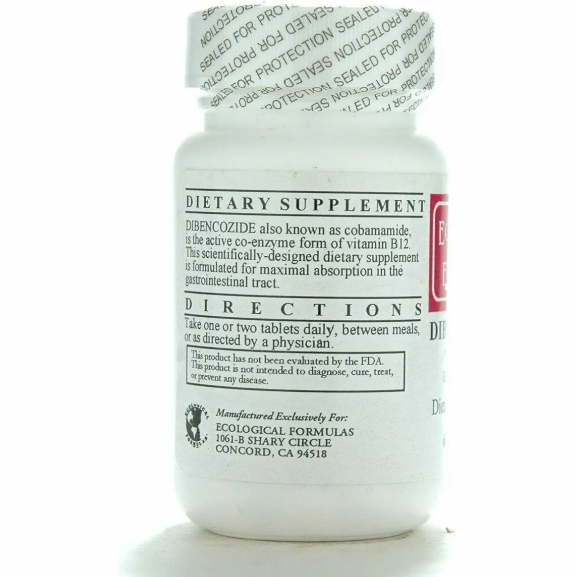 Dibencozide B12 1000 mcg 60 tabs by Ecological Formulas