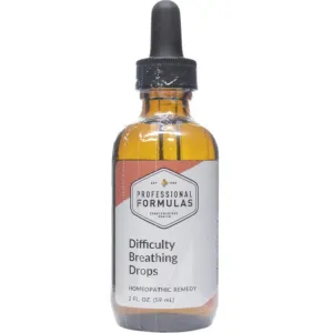 Difficulty Breathing Drops 2 oz by Professional Formulas