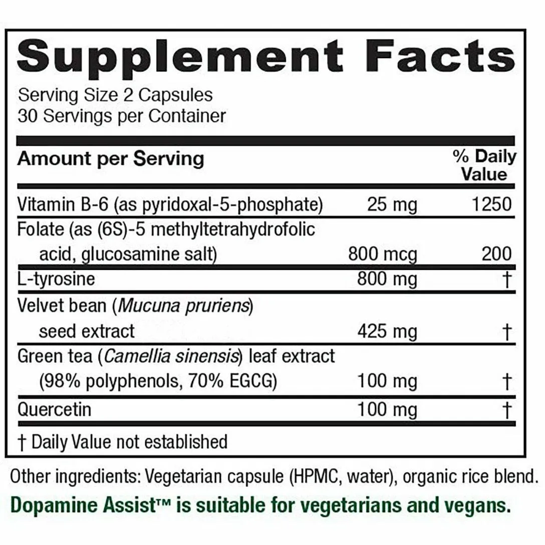 Dopamine Assist 60 vcaps by Vitanica