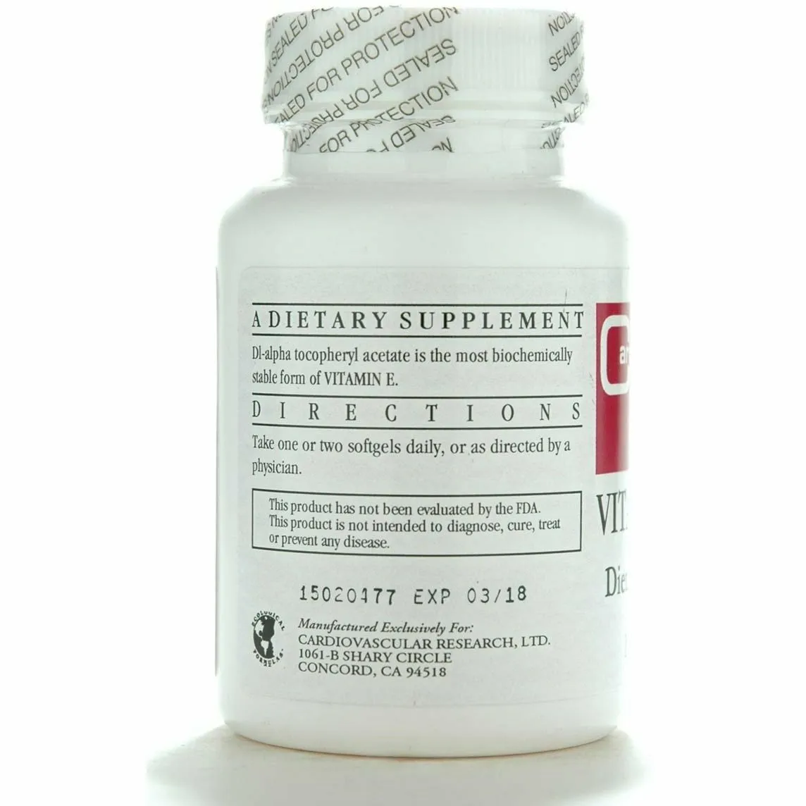 E-400 400 IU 100 softgels by Ecological Formulas