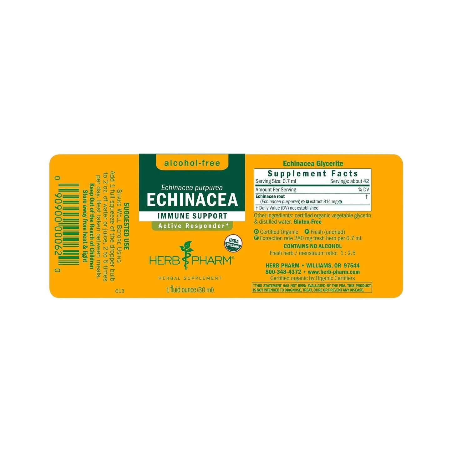 Echinacea Alcohol-Free by Herb Pharm