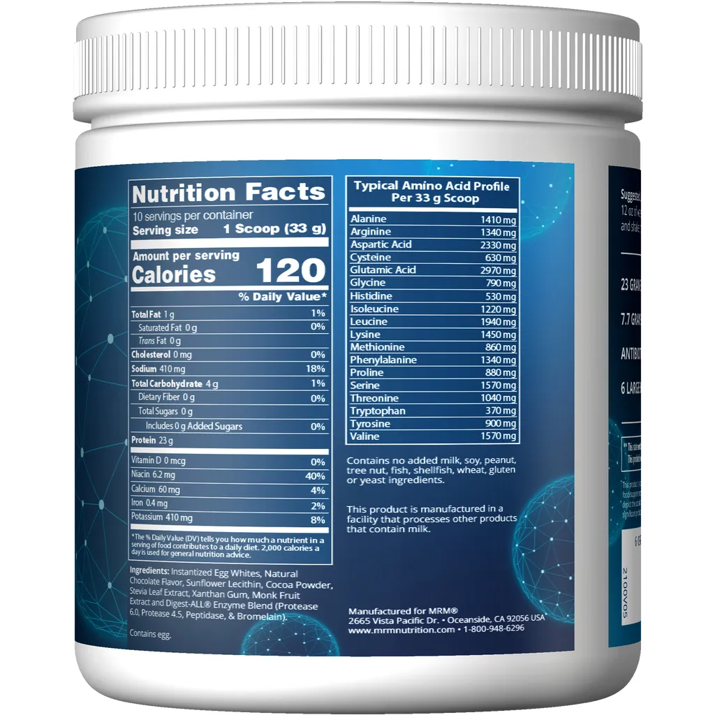 Egg White Protein 12 oz by Metabolic Response Modifier