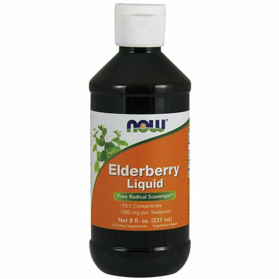 Elderberry Liquid 8 fl oz by NOW