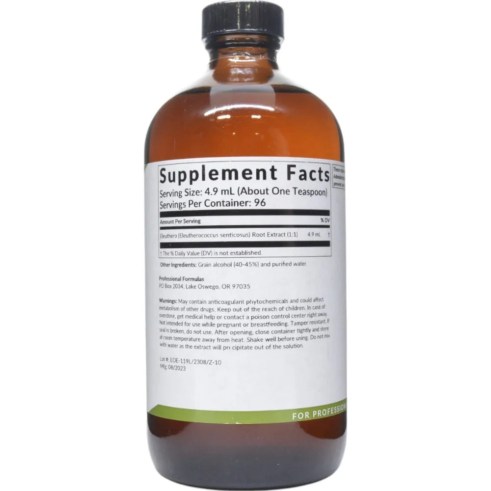 Eleuthero (Eleutherococcus senticosus) 16 oz by Professional Formulas
