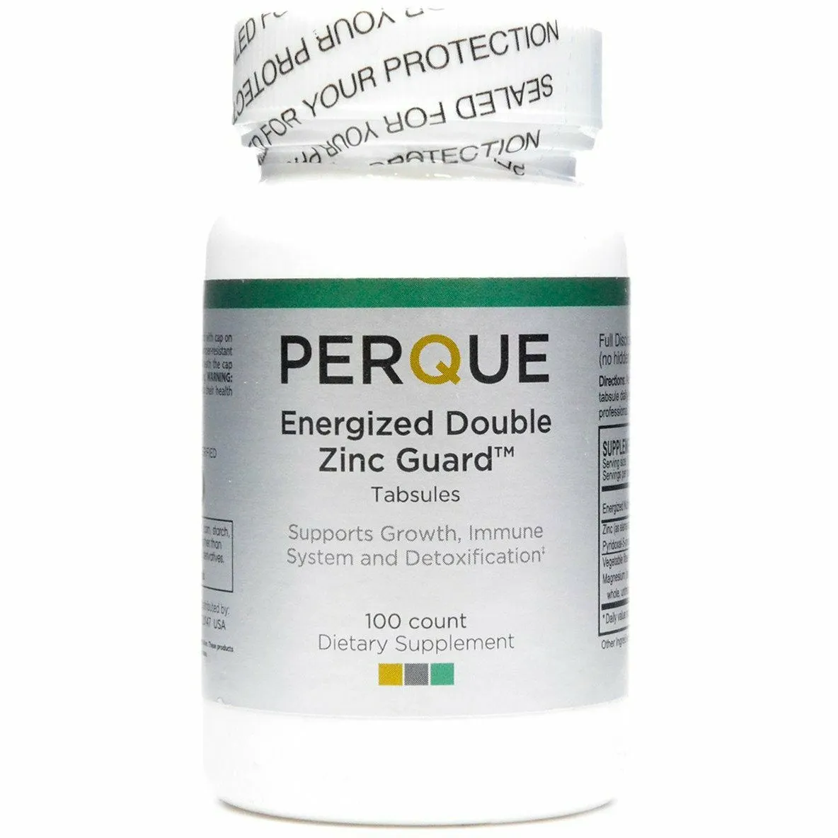 Energized Double Zinc Guard 100 tabs by PERQUE