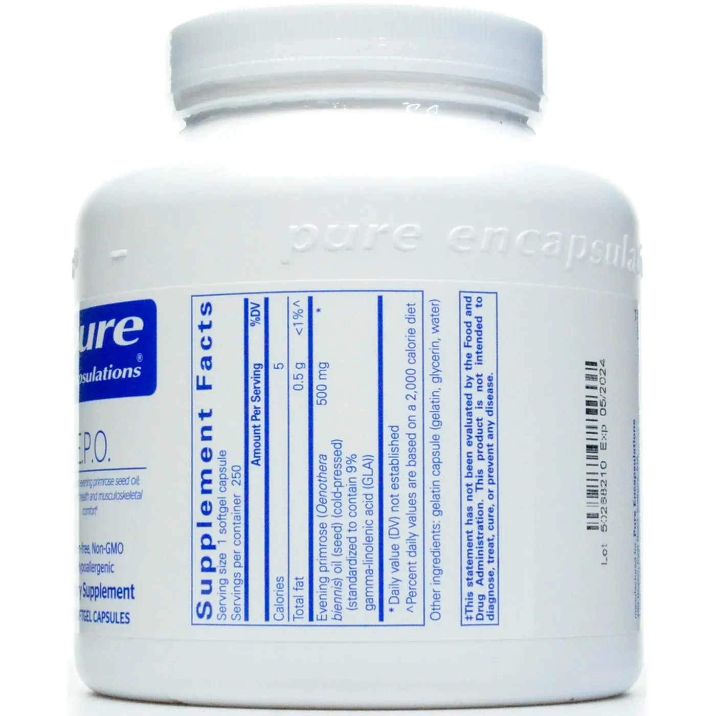 E.P.O. (evening primrose oil) by Pure Encapsulations