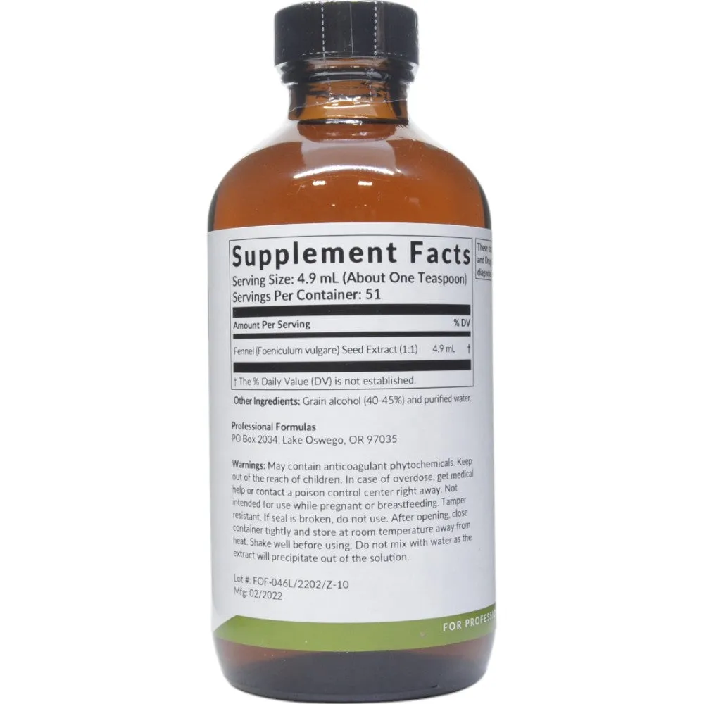 Fennel (Foeniculum vulgare) 8.4 oz by Professional Formulas
