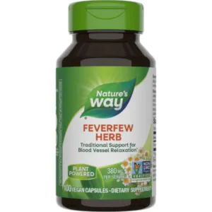 Feverfew Leaves 380 mg 100 caps by Nature's Way
