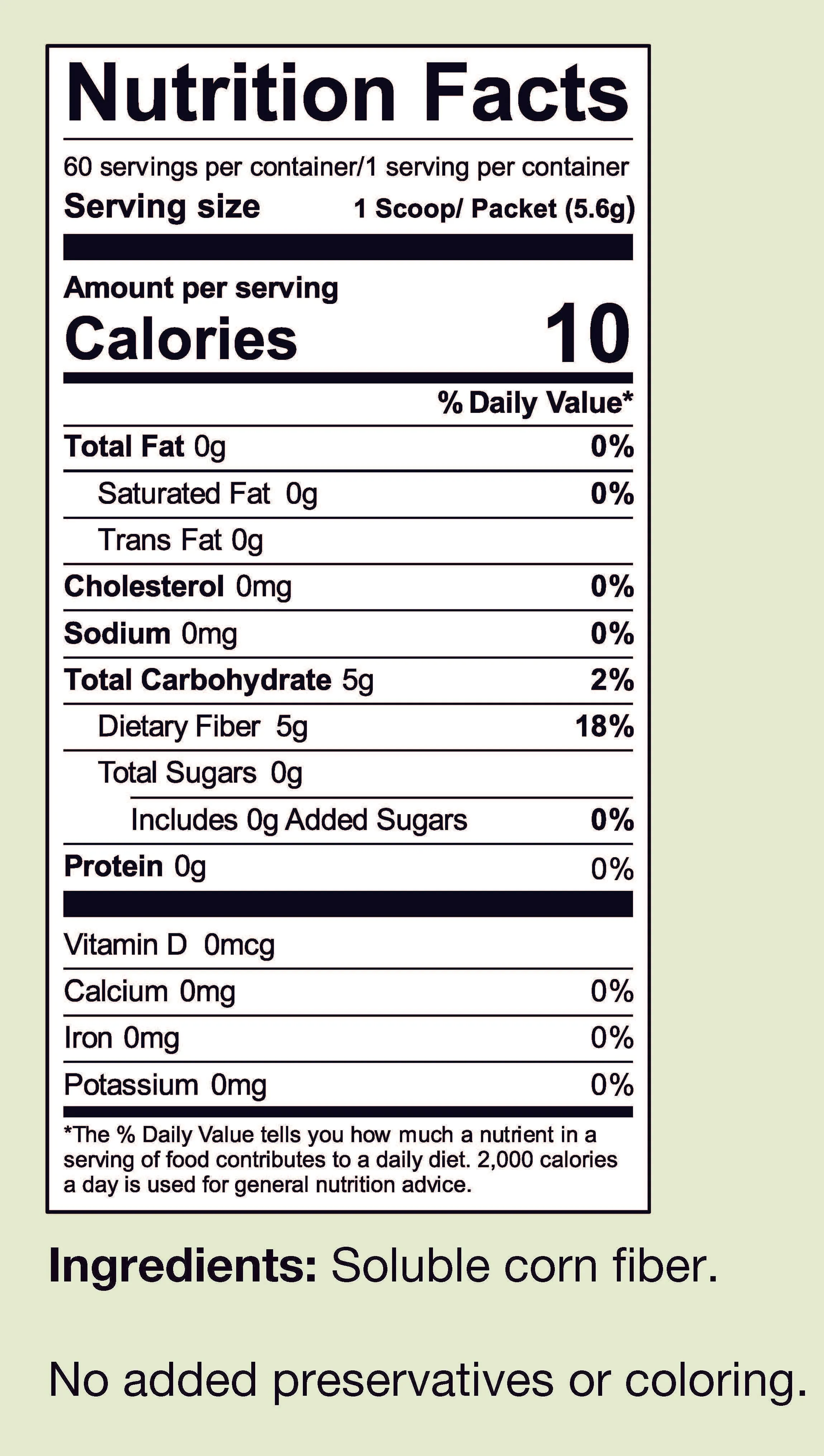 FiberCel | Powdered Fiber | Packets