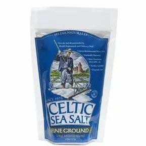 Fine Ground Light Grey Sea Salt 1/2lb by Celtic Sea Salt