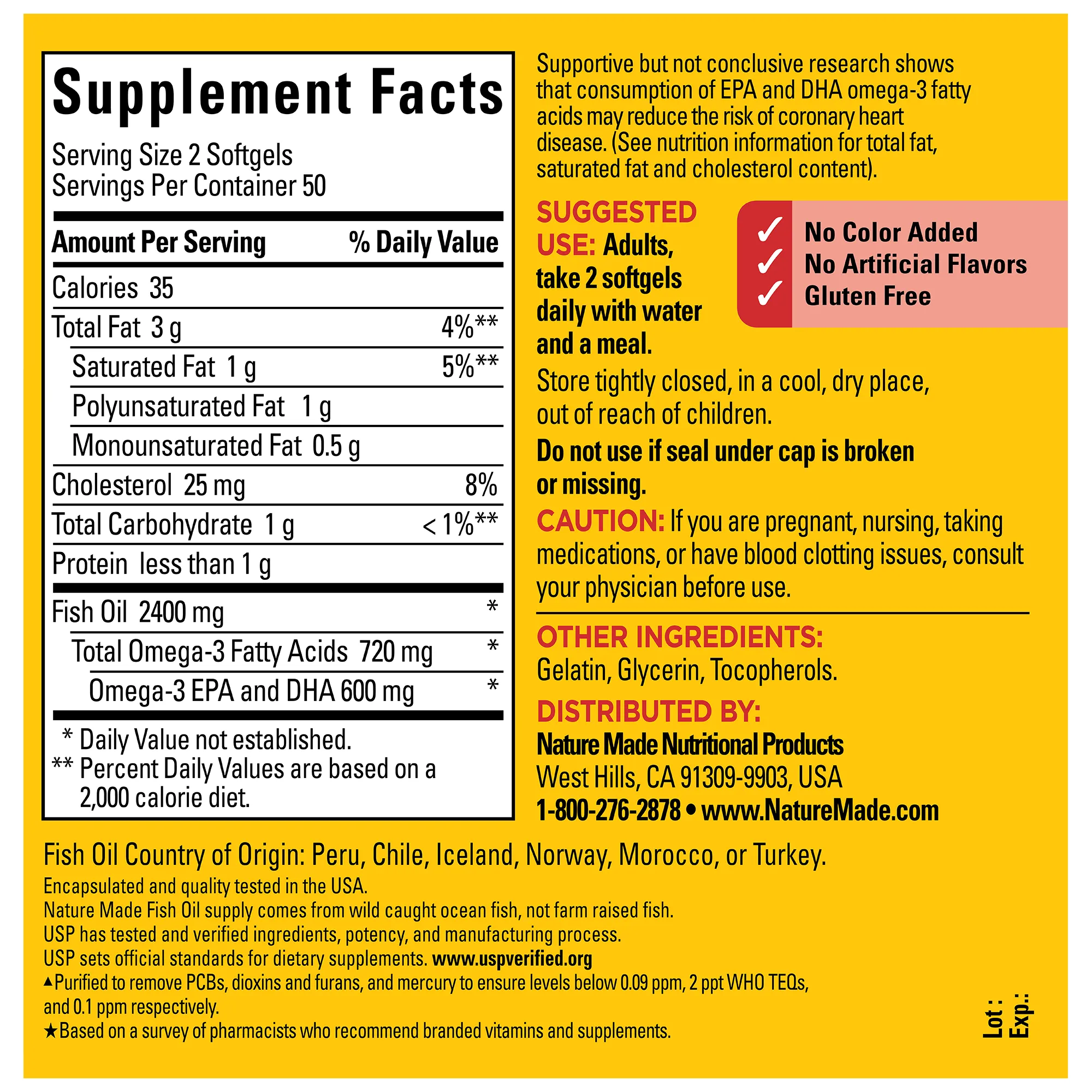 Fish Oil 1200 mg Softgels