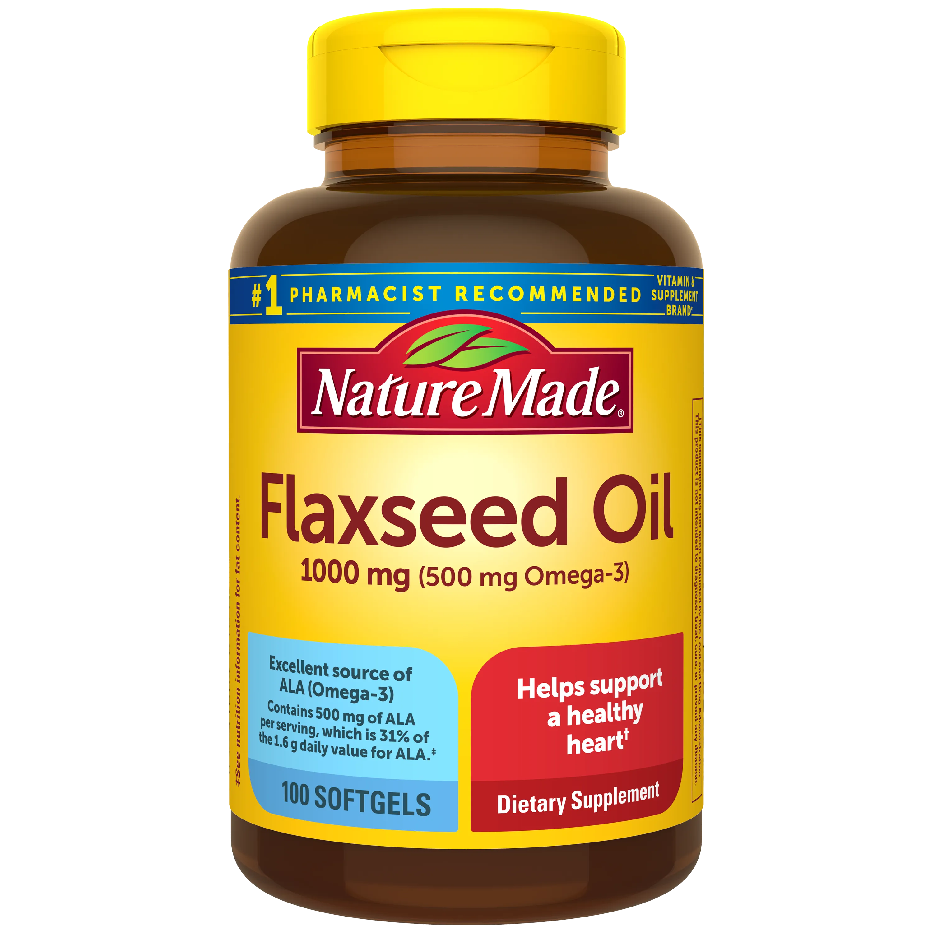Flaxseed Oil 1000 mg Softgels