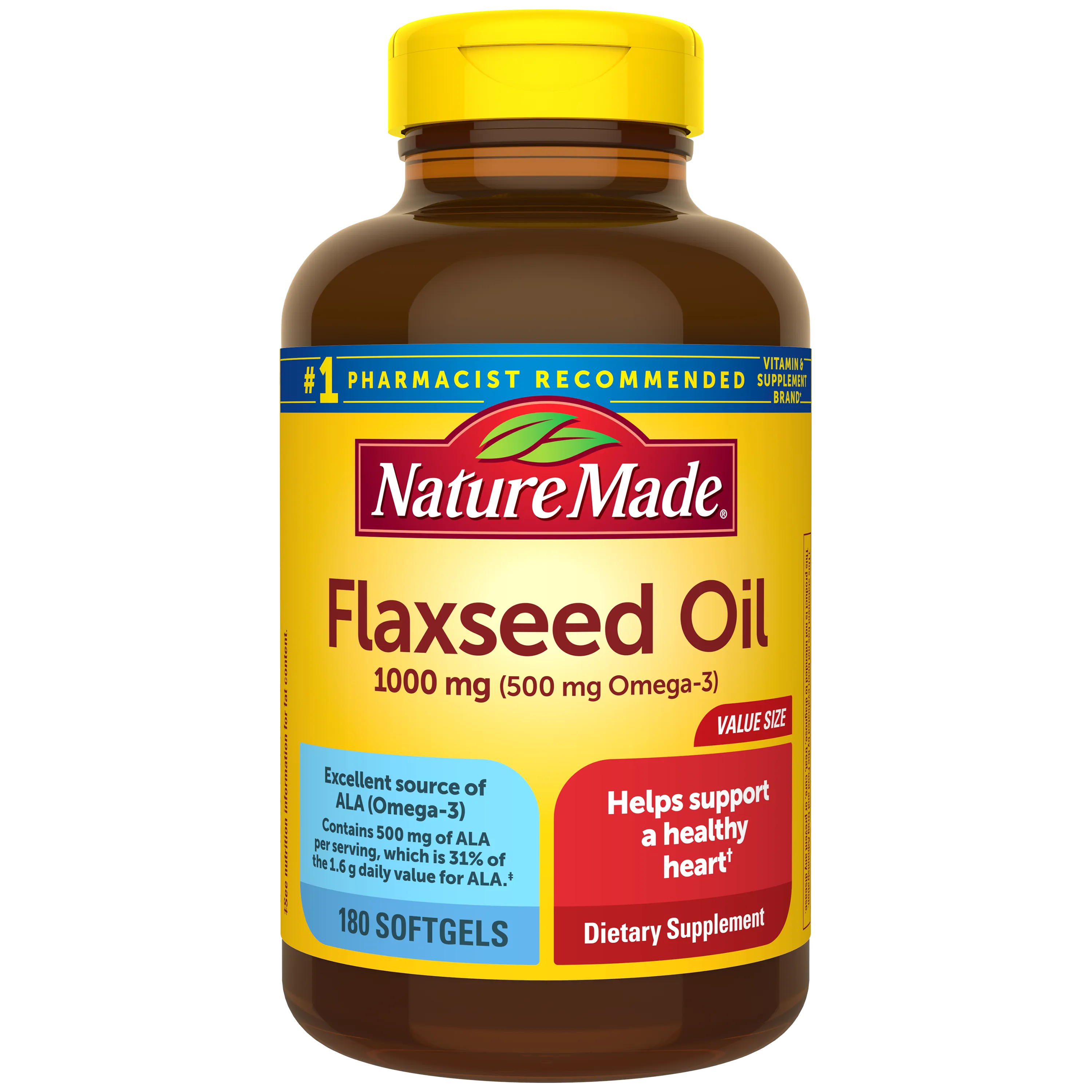 Flaxseed Oil 1000 mg Softgels