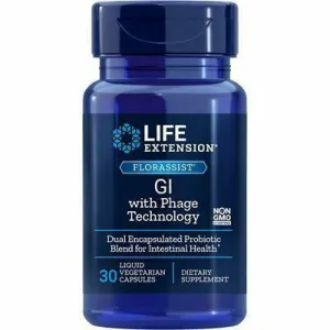 FLORASSIST GI w Phage Tech 30 vegcaps by Life Extension
