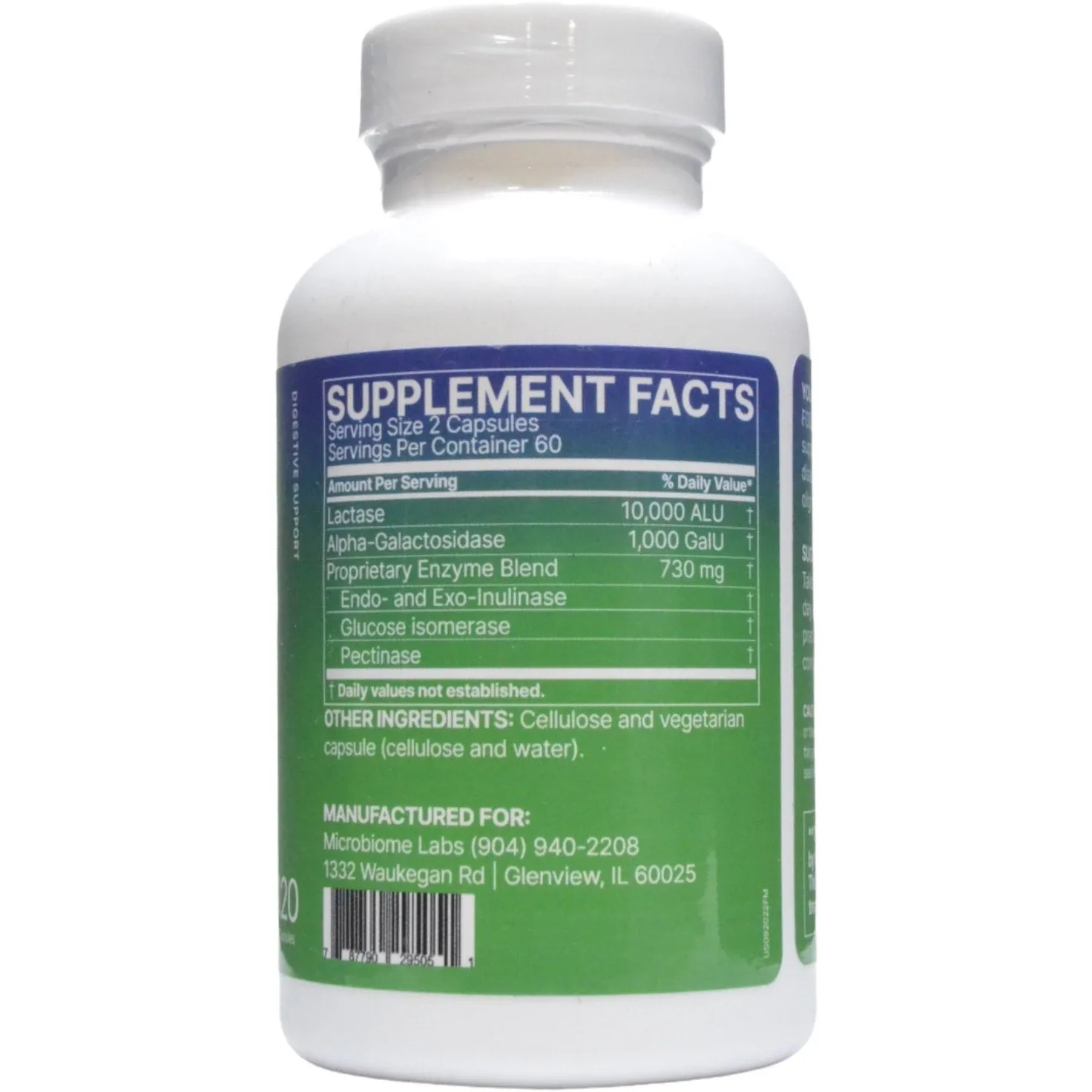 FODMATE 120 caps by Microbiome Labs