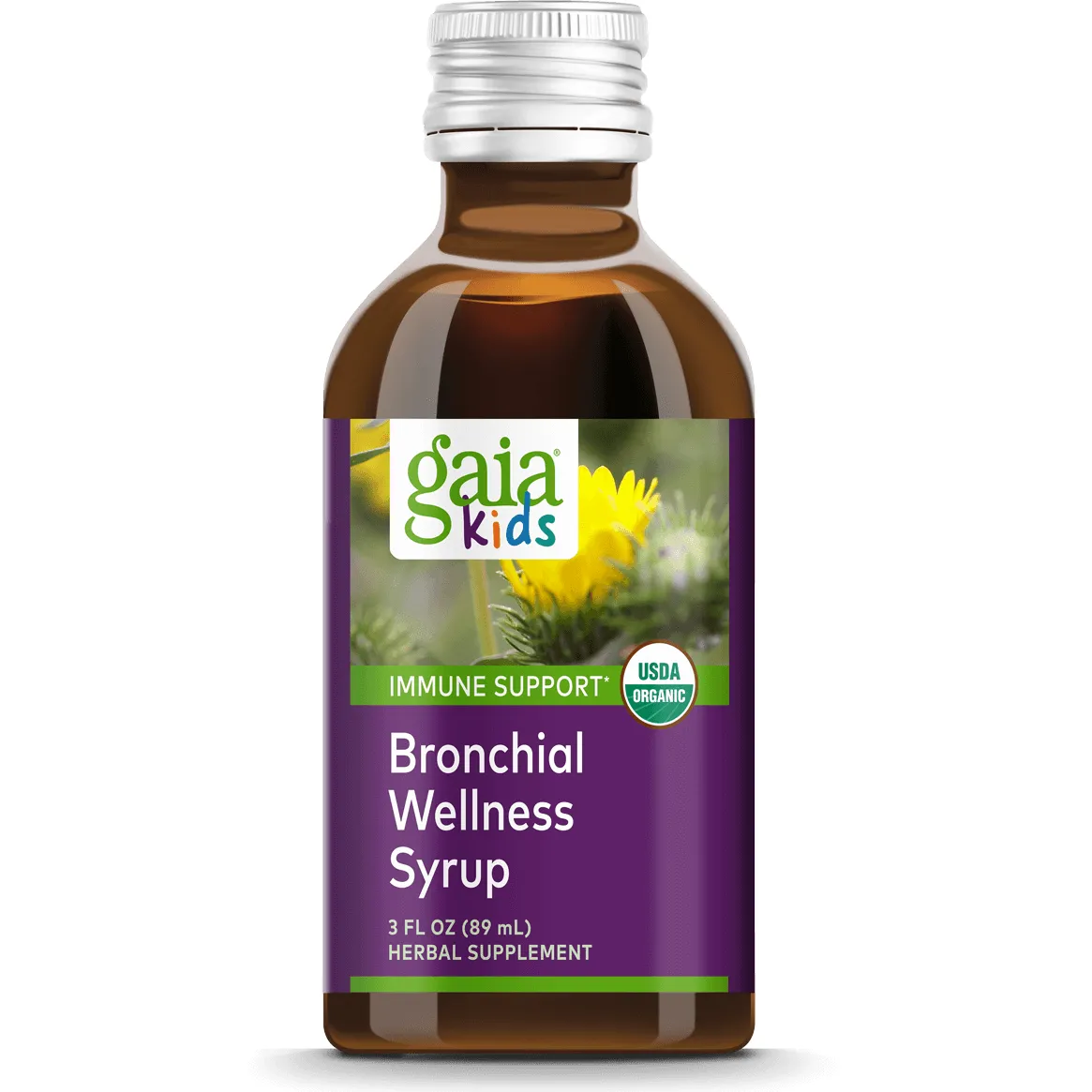 GaiaKids Bronchial Wellness Syrup 3 fl oz by Gaia Herbs