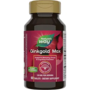 Ginkgold MAX 120 mg 60 tabs by Nature's Way