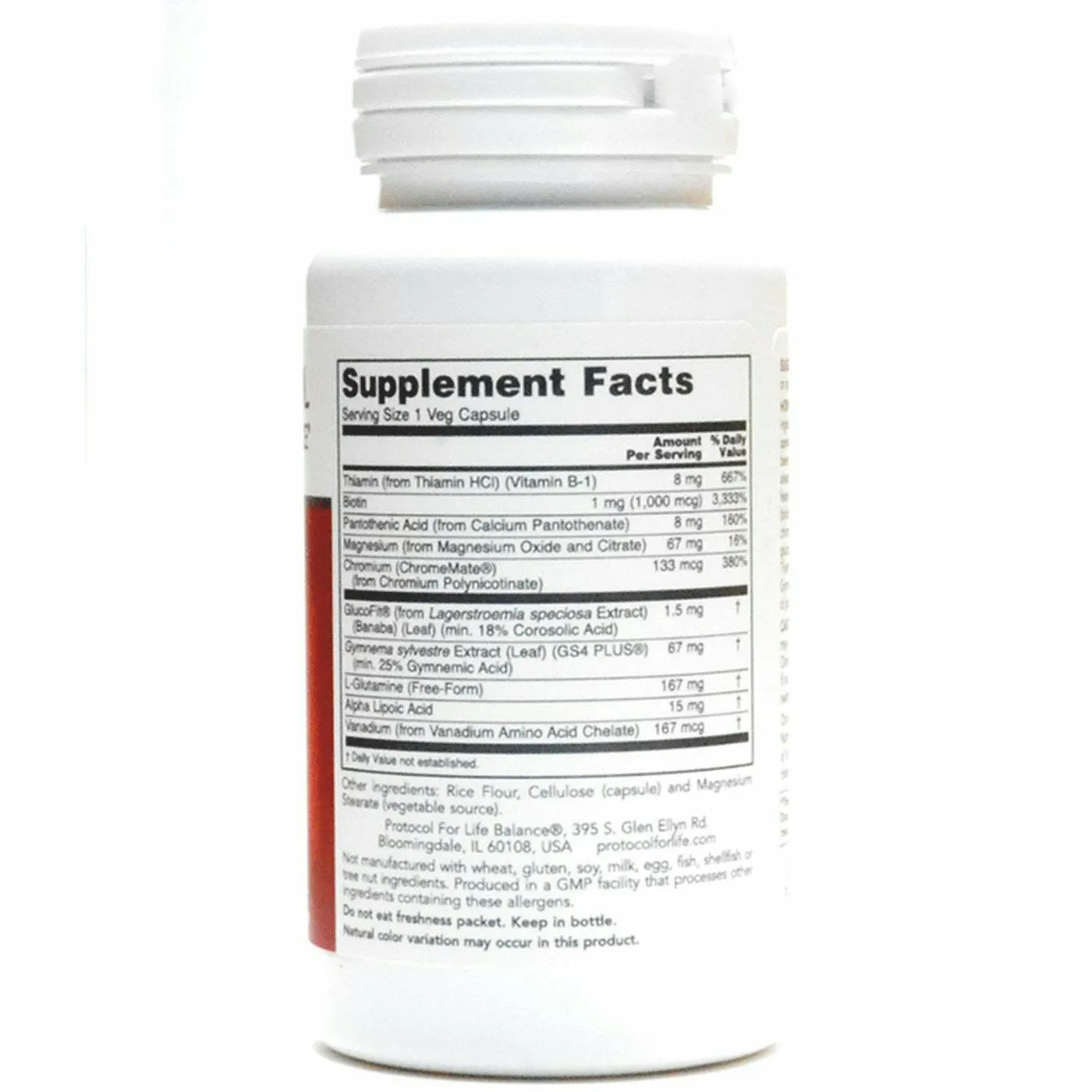 Glucose Balance 90 caps by Protocol For Life Balance