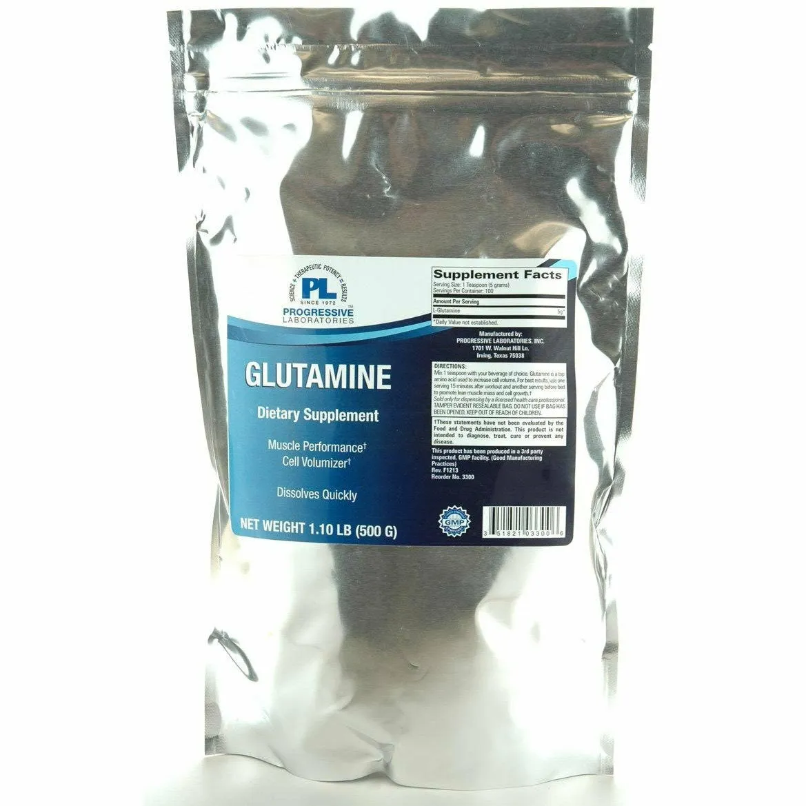 Glutamine 1.1 lb by Progressive Labs