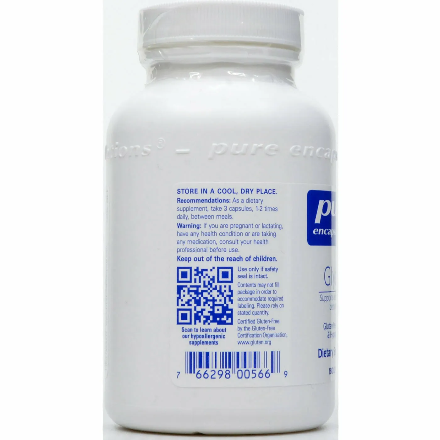 Glycine 500 mg 180 vcaps by Pure Encapsulations