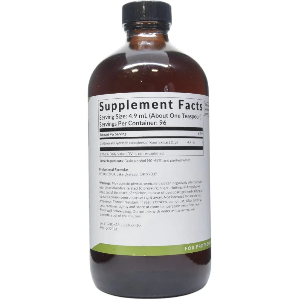 Goldenseal (Hydrastis canadensis) 16 oz by Professional Formulas