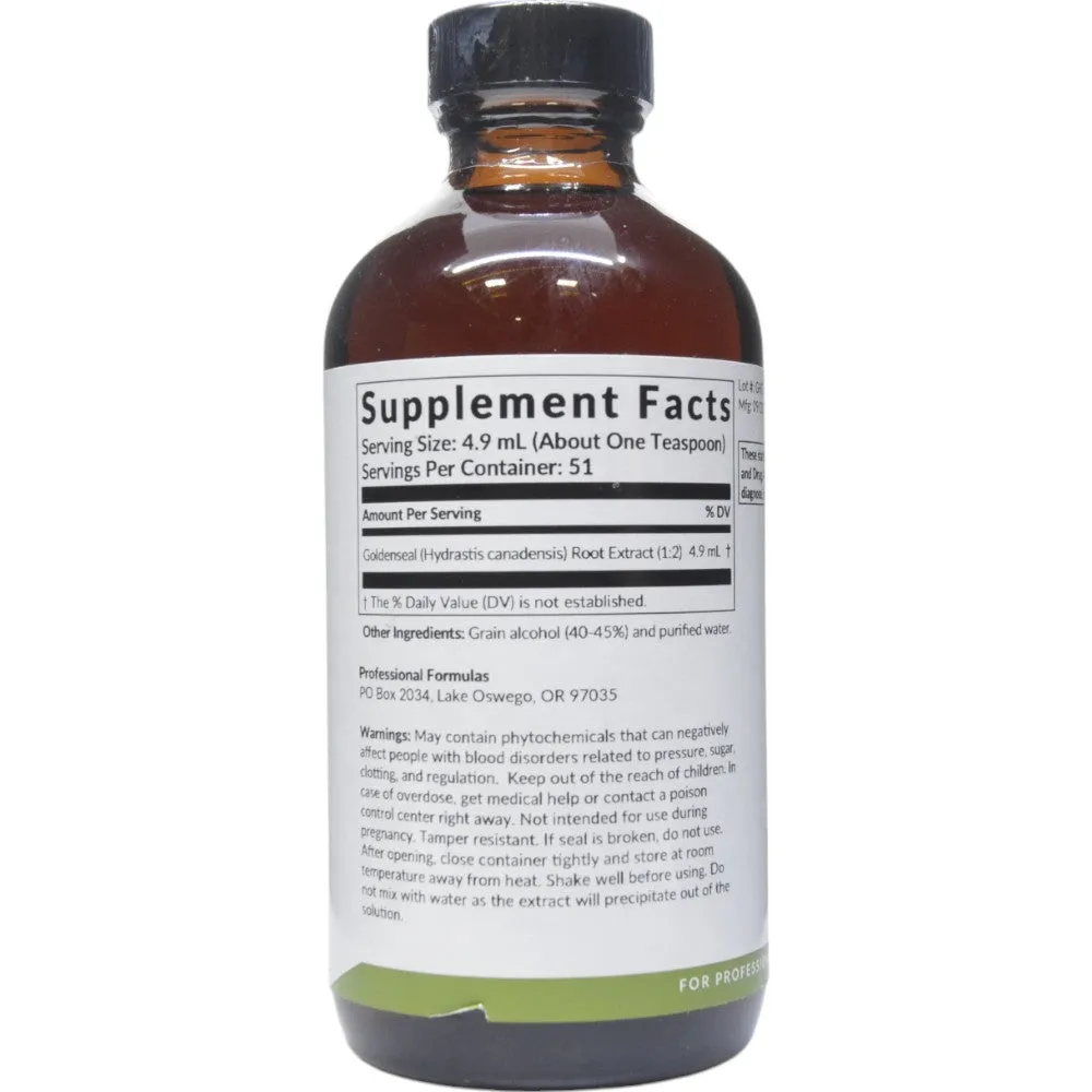 Goldenseal (Hydrastis canadensis) 8.4 oz by Professional Formulas