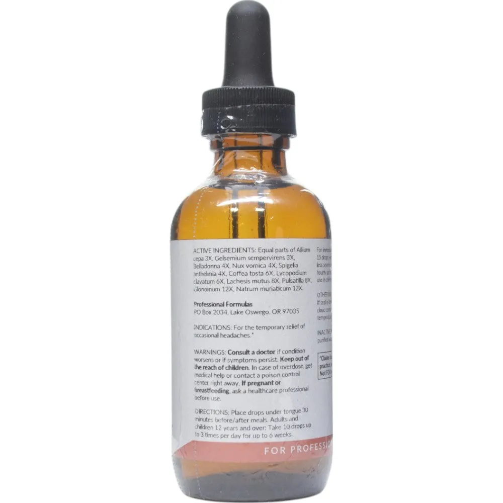 Headache Drops 2 oz by Professional Formulas