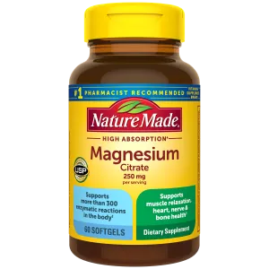 High Absorption Magnesium Citrate 250 mg Softgels