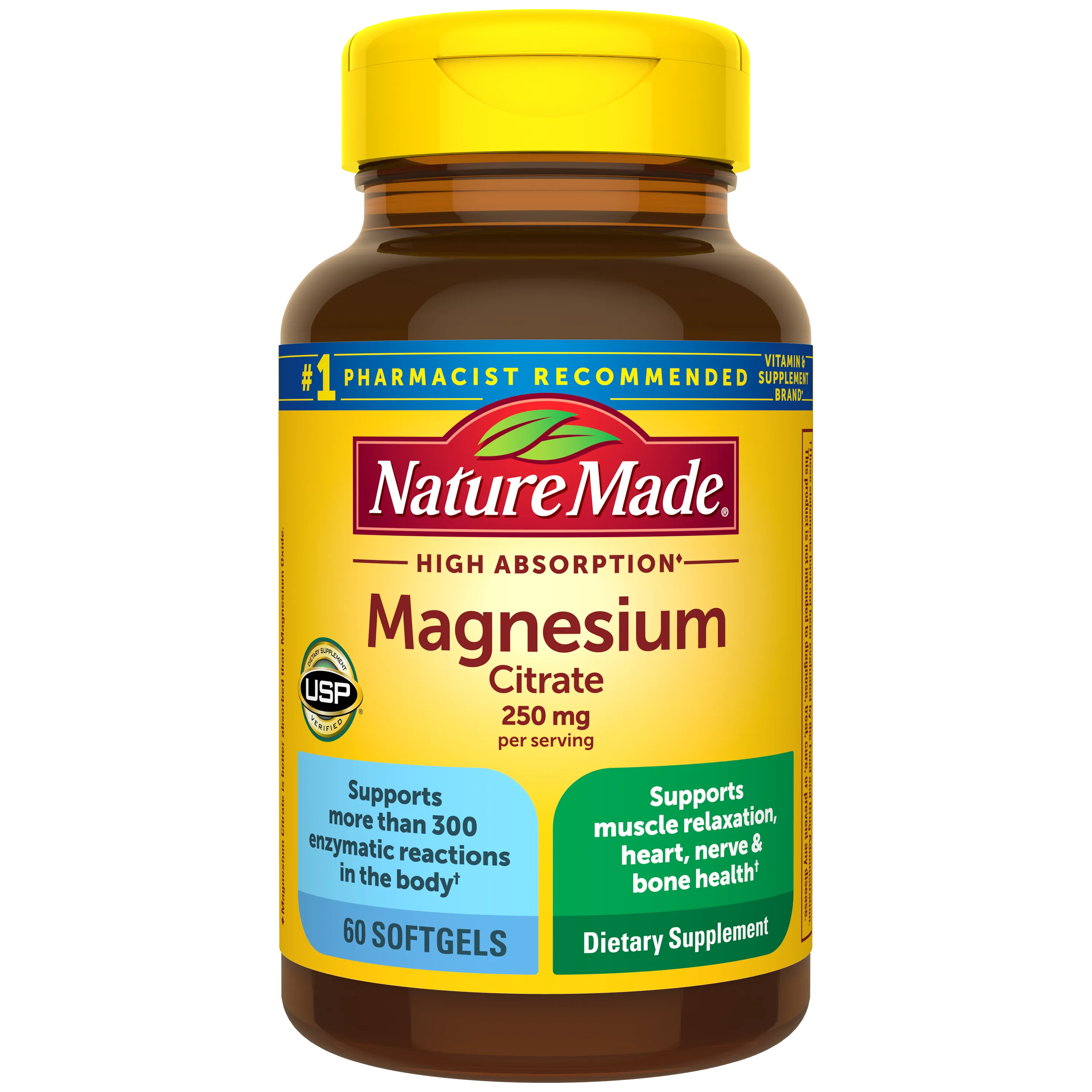 High Absorption Magnesium Citrate 250 mg Softgels