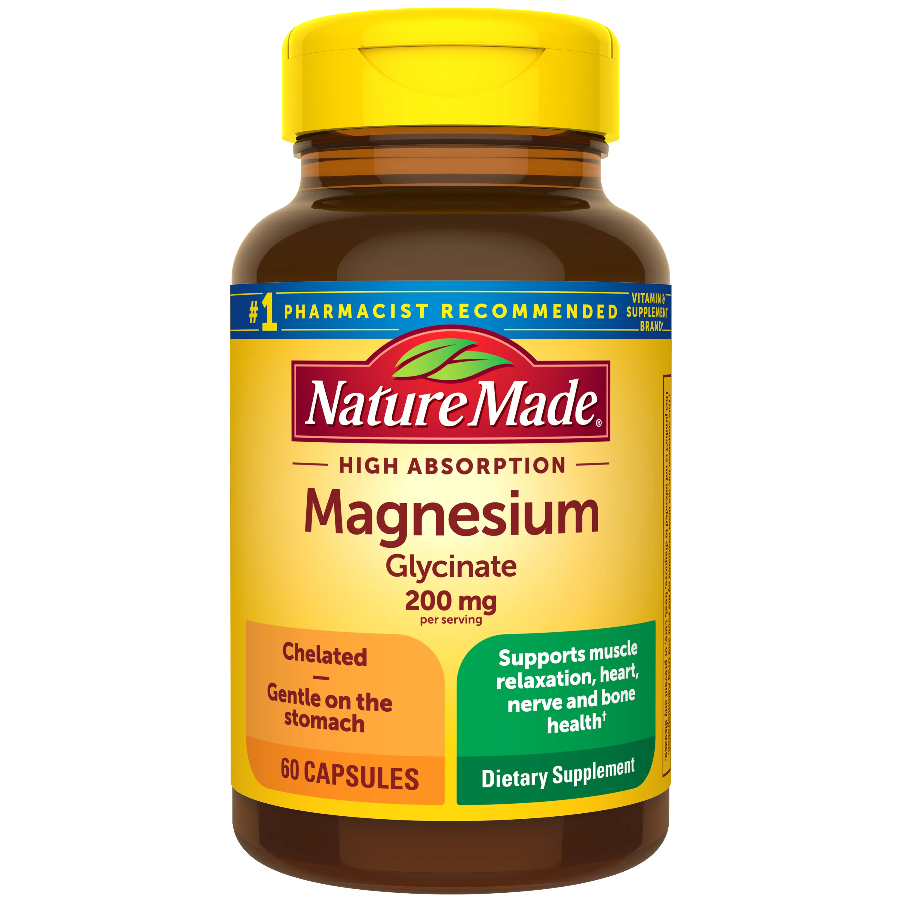 High Absorption Magnesium Glycinate Capsules 200 mg