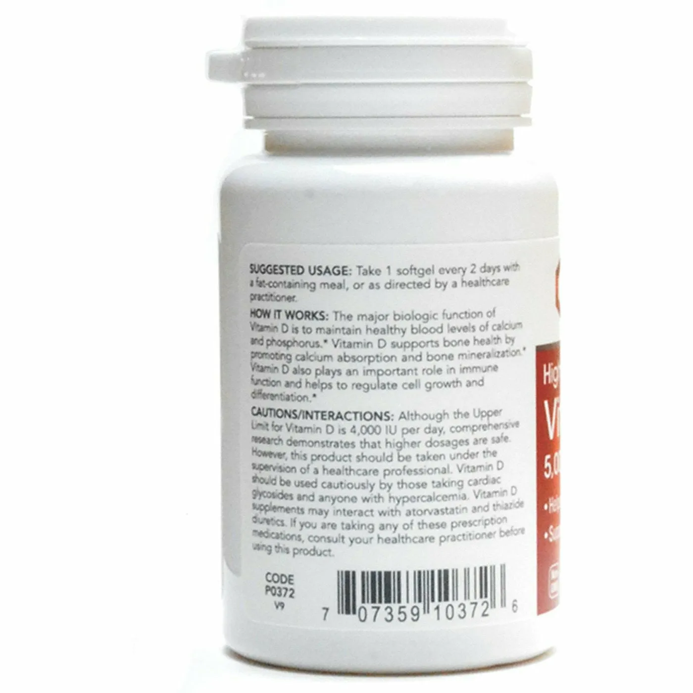 High Potency D3 5000 IU 120 gels by Protocol For Life Balance