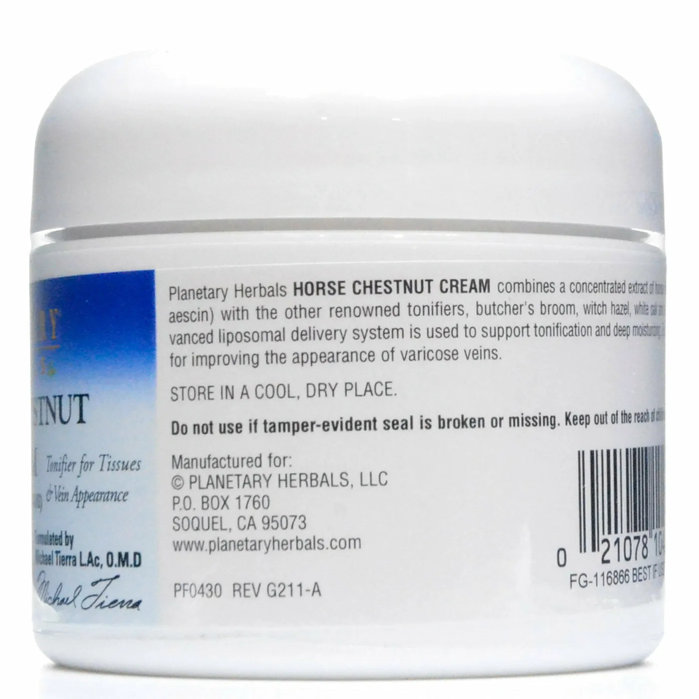 Horse Chestnut Cream 2 oz by Planetary Herbals