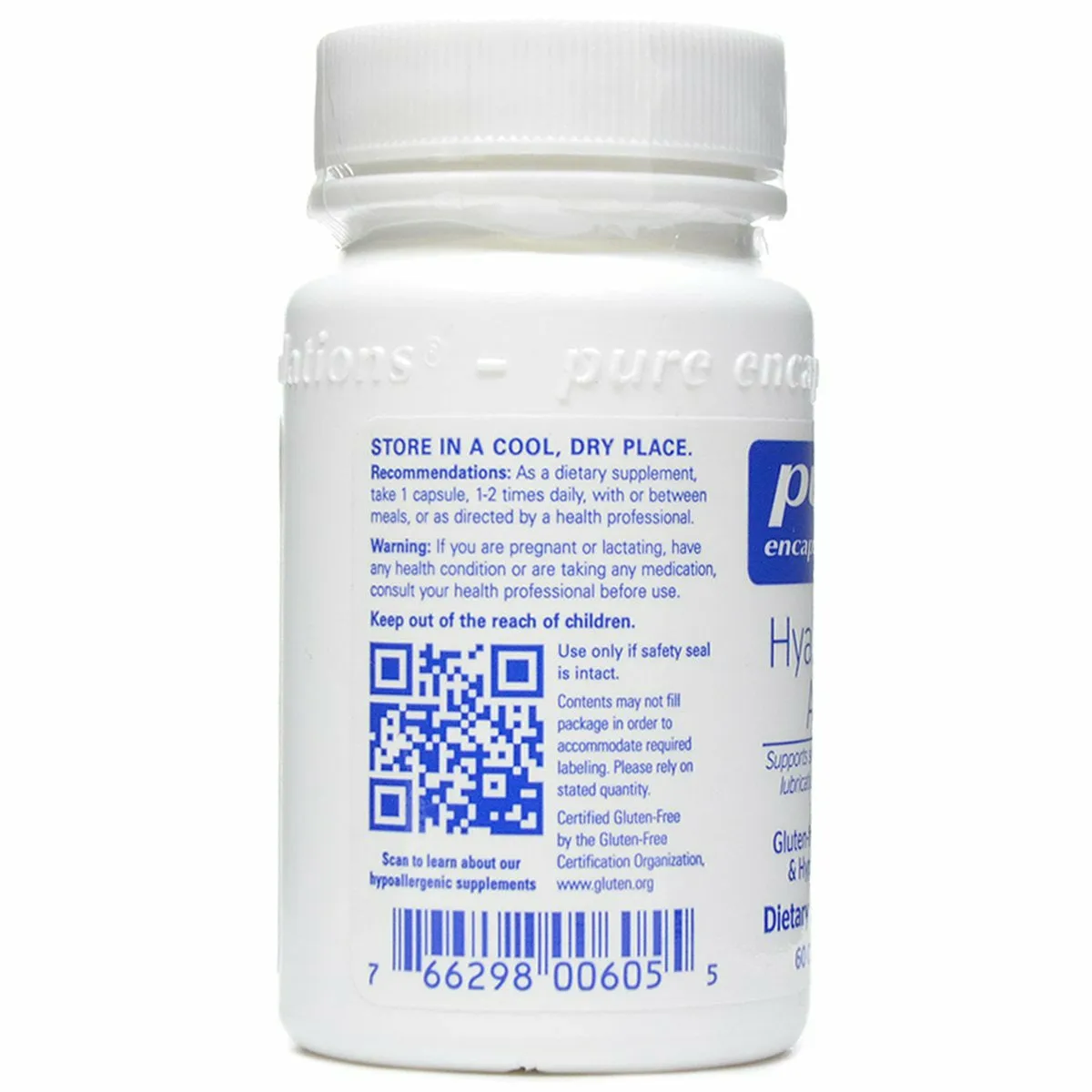 Hyaluronic Acid 70 mg by Pure Encapsulations