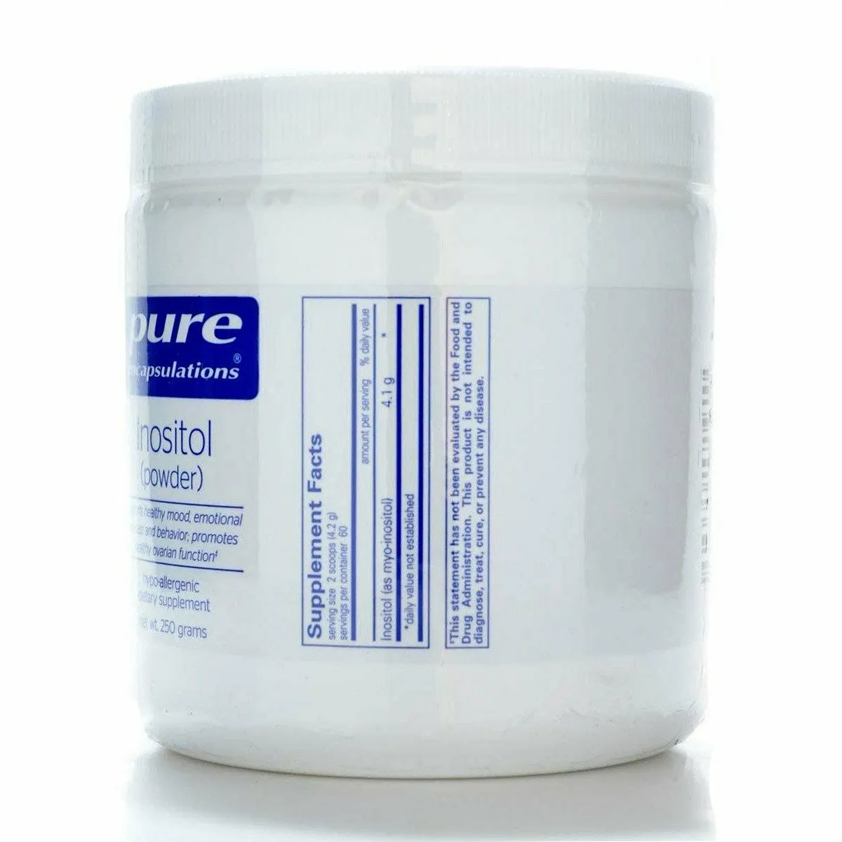 Inositol (powder) 250 gms by Pure Encapsulations