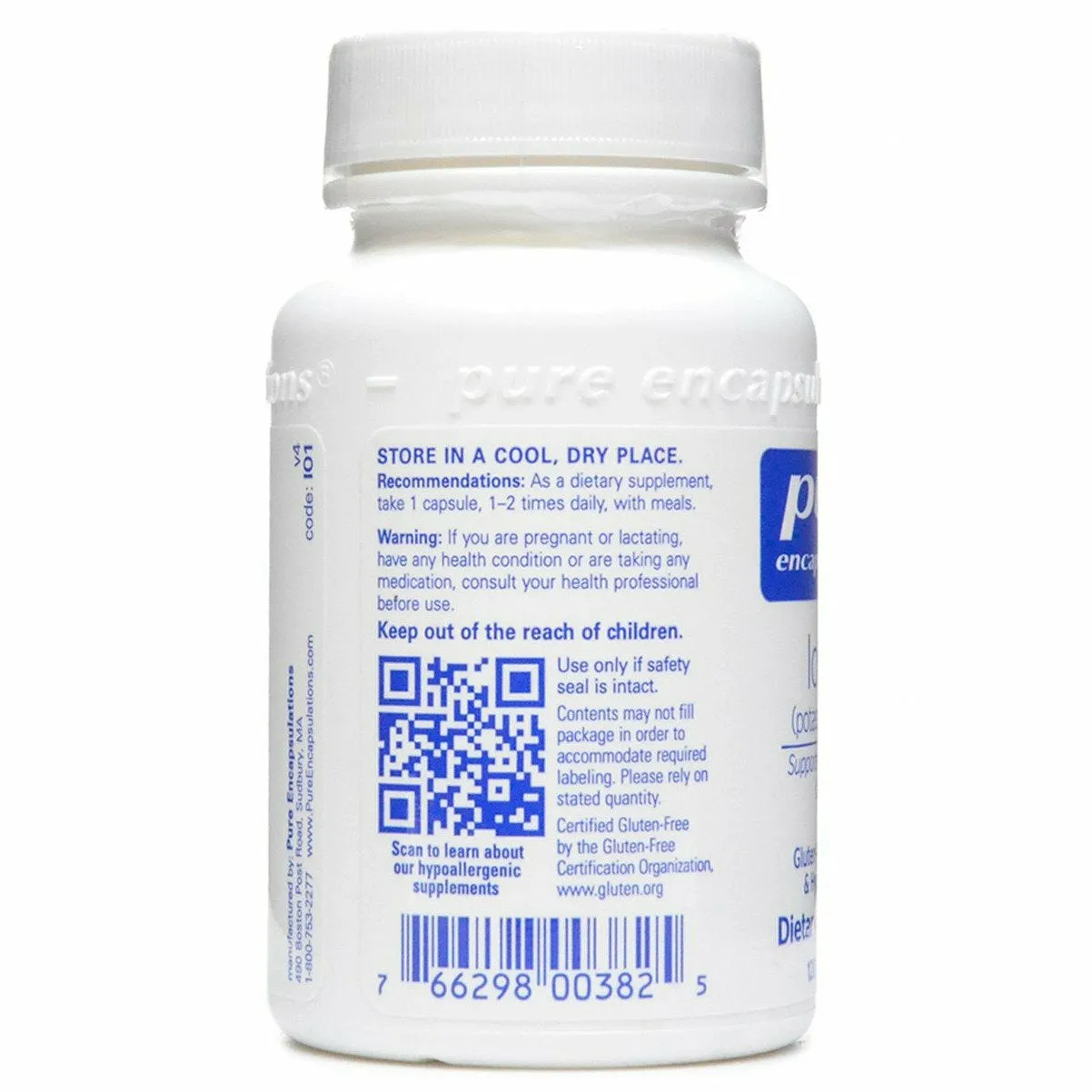Iodine (potassium iodide) 120 caps by Pure Encapsulations