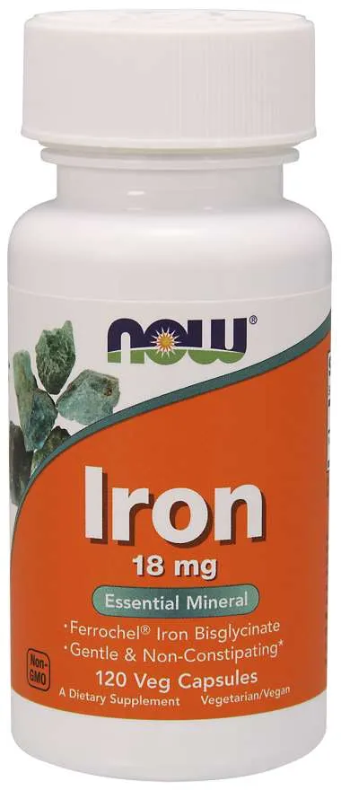 Iron | 18mg | Veg Capsule | 120 Count