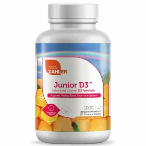 Junior D3 Chewable 120 tabs by Zahler