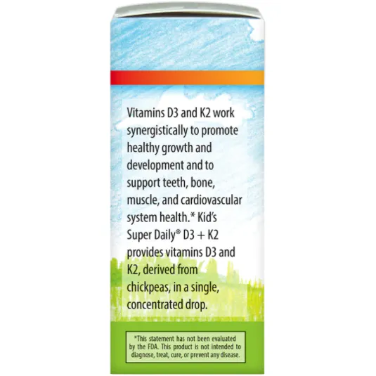 Kid's Super Daily D3 & K2 0.34 fl oz (10.16 mL) by Carlson Labs