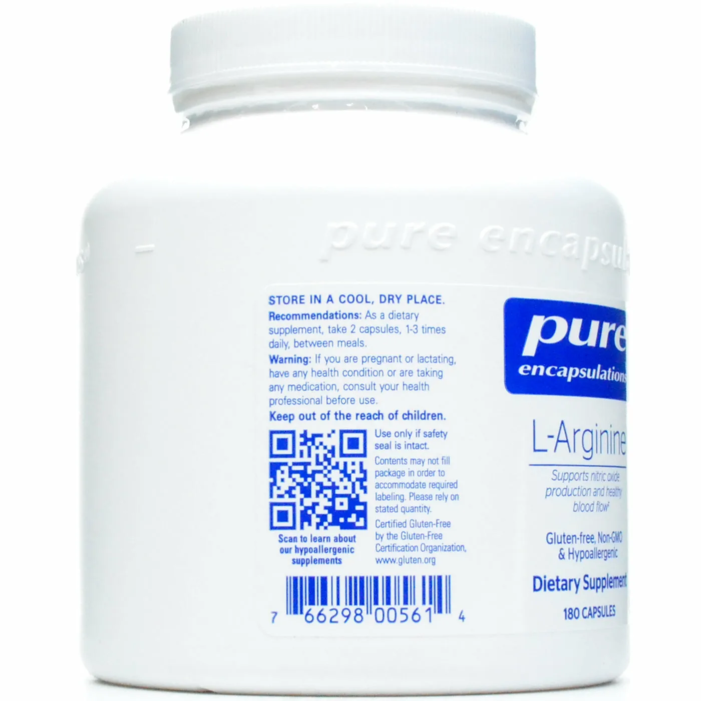 L-Arginine 700 mg by Pure Encapsulations