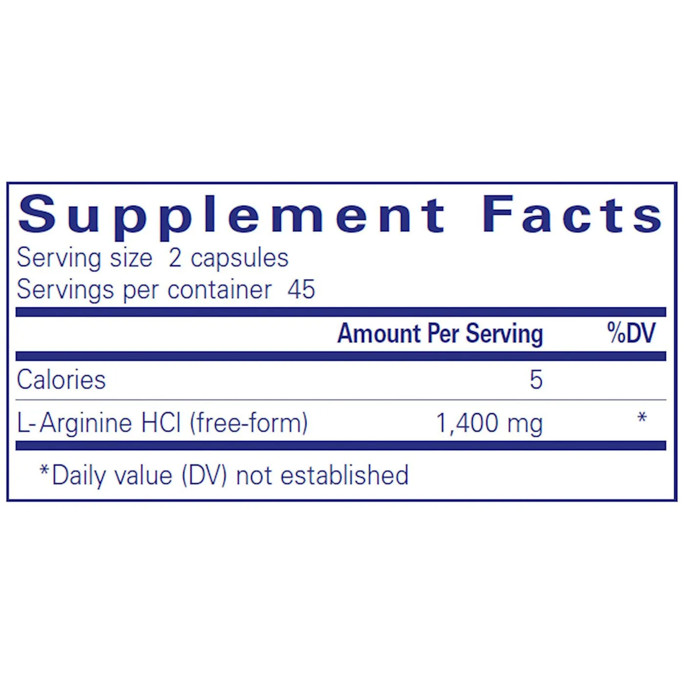 L-Arginine 700 mg by Pure Encapsulations