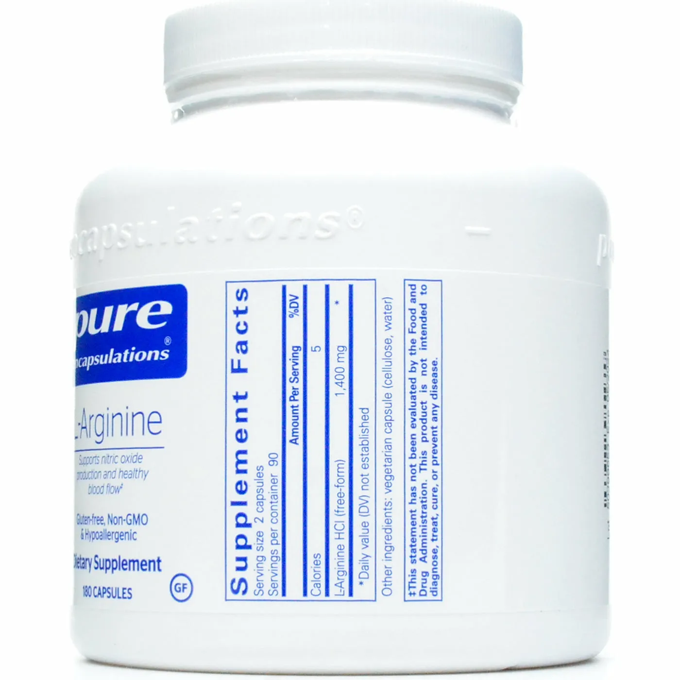 L-Arginine 700 mg by Pure Encapsulations