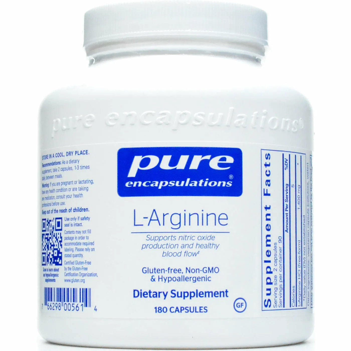 L-Arginine 700 mg by Pure Encapsulations