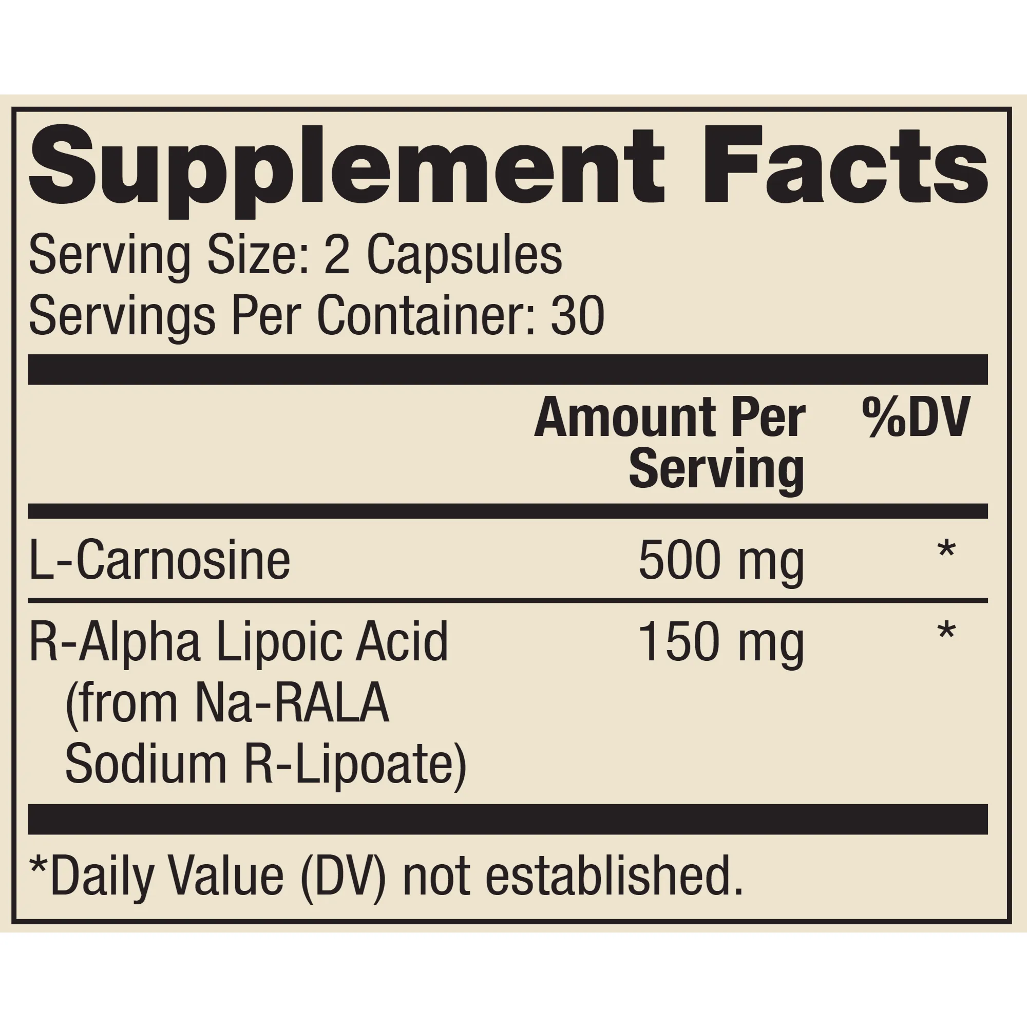L-Carnosine & R-ALA 60 caps by Dr. Mercola