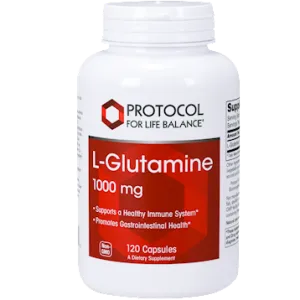 L-Glutamine 1000 mg 120 caps by Protocol For Life Balance
