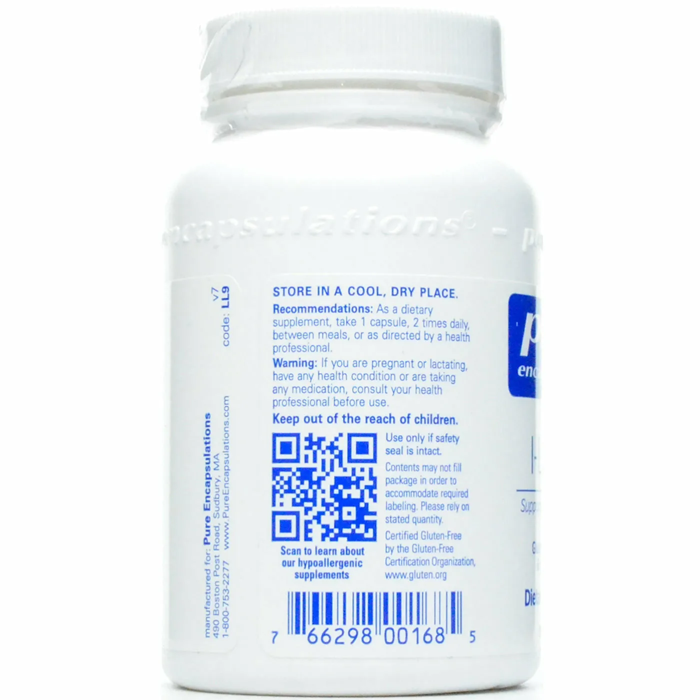 L-Lysine 500 mg by Pure Encapsulations