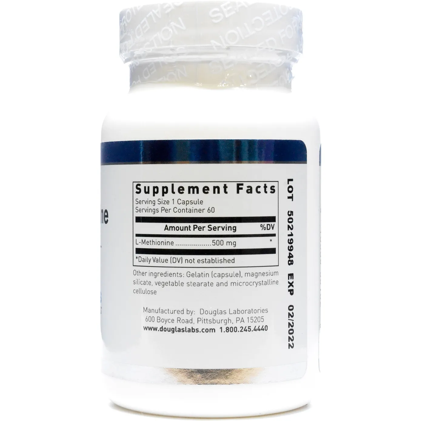 L-Methionine 500mg 60 caps by Douglas Labs