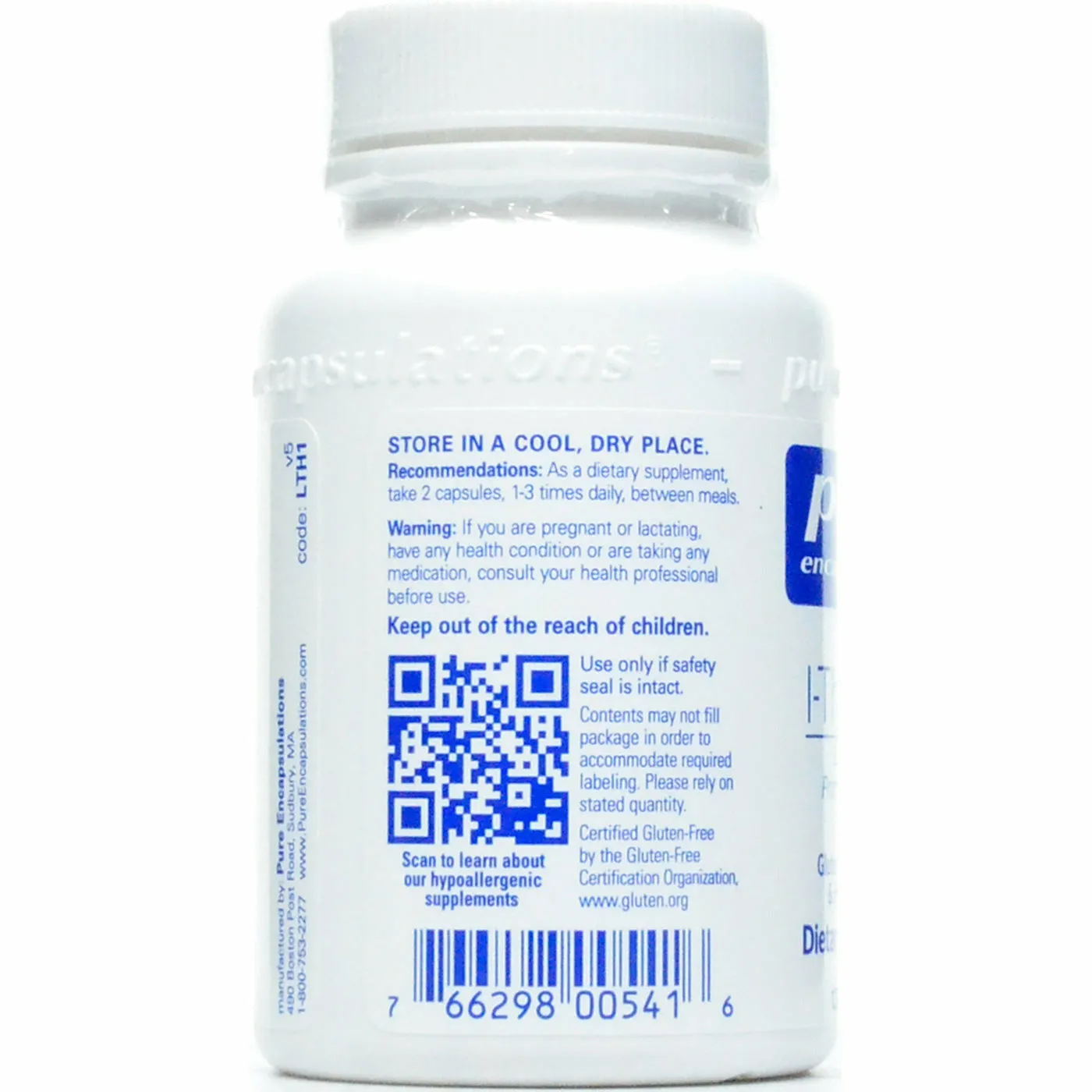 L-Theanine 400 mg by Pure Encapsulations