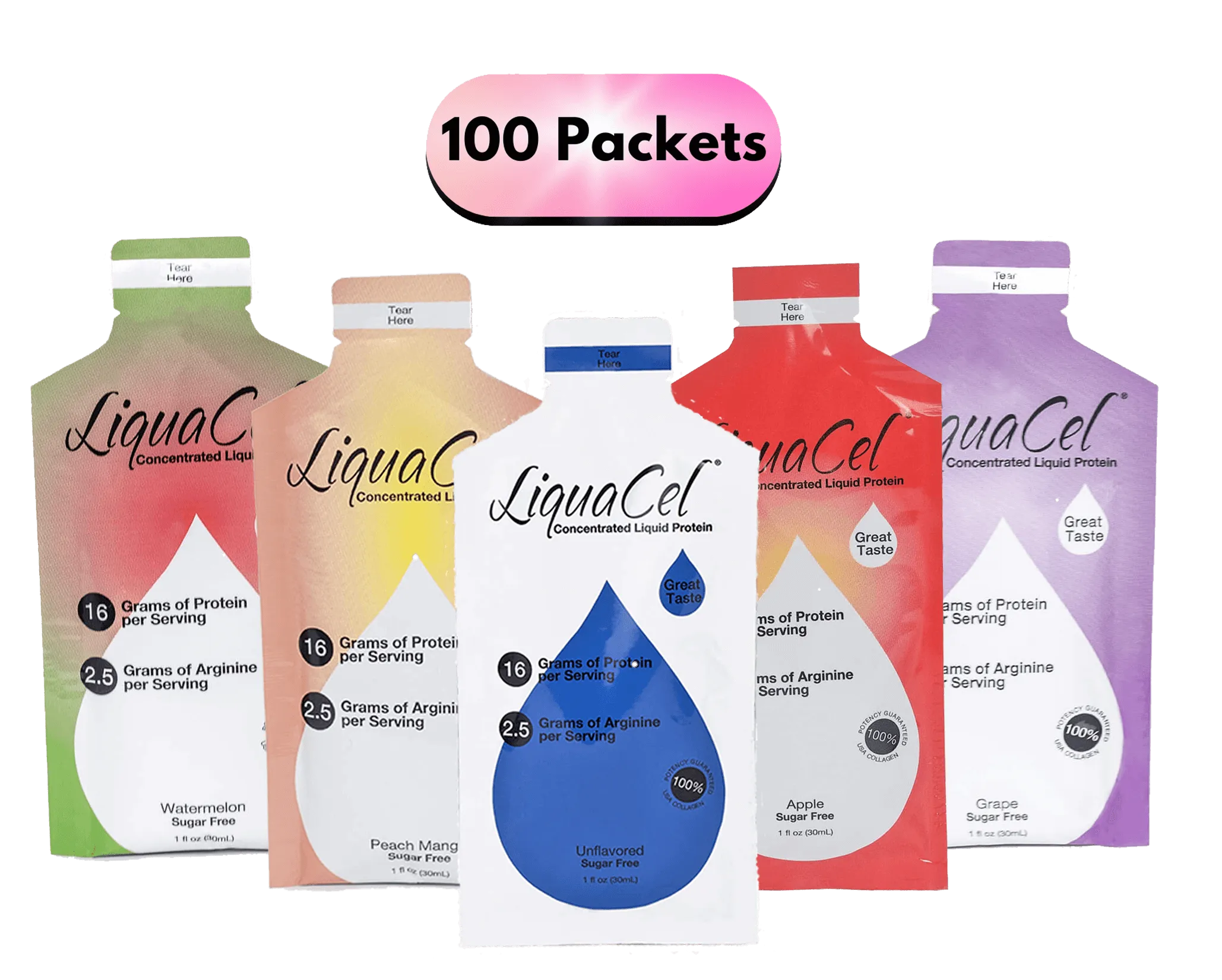 LiquaCel | Single Serving Packet | Variety Flavor