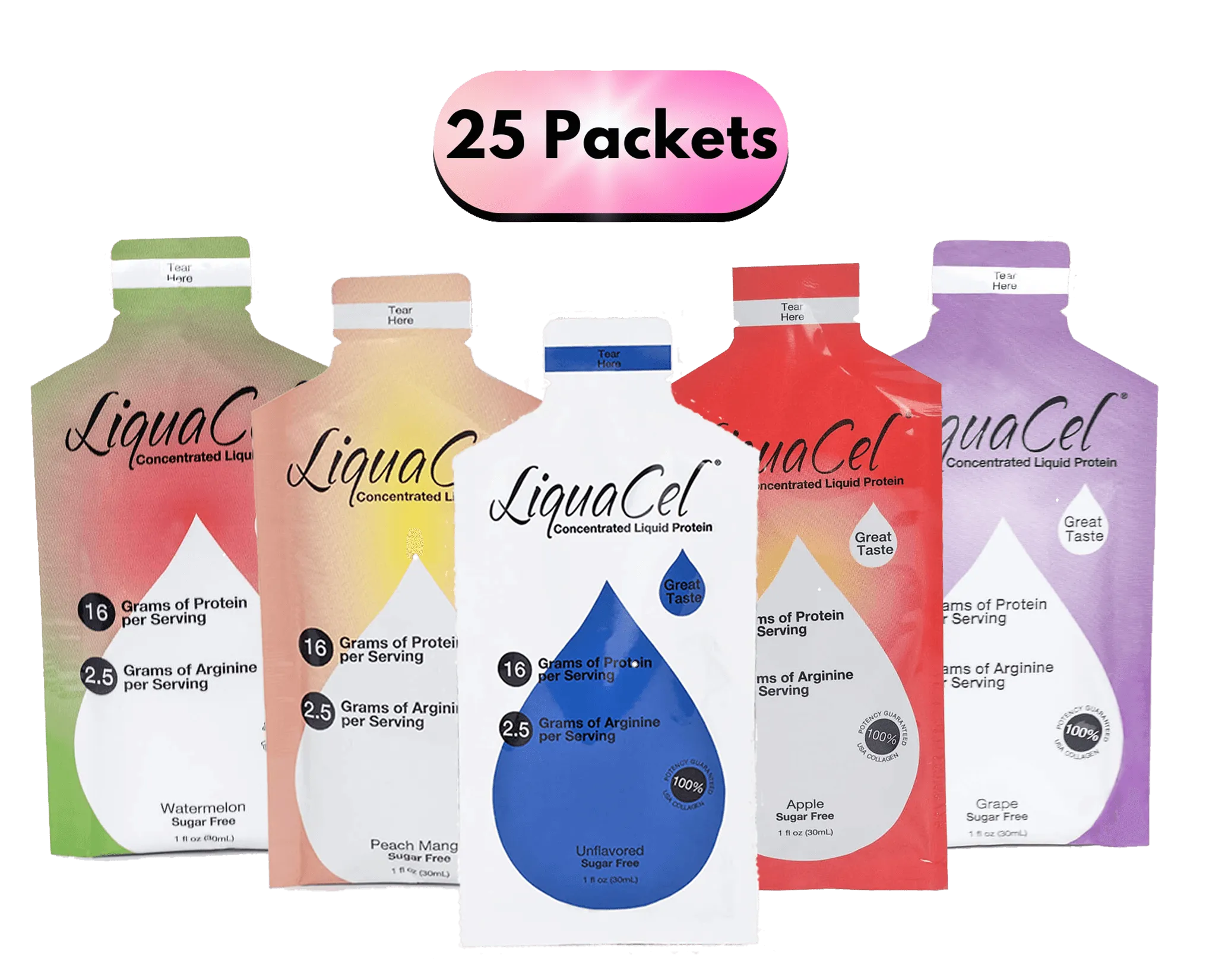 LiquaCel | Single Serving Packet | Variety Flavor