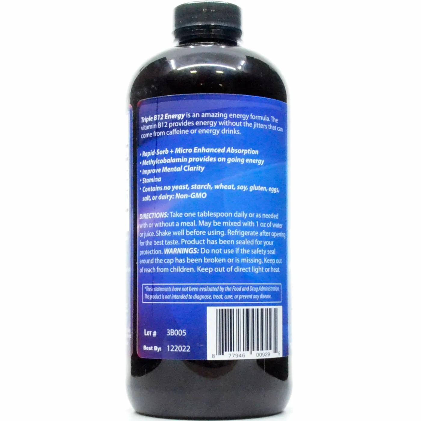 Liquid Vitamin B12 Triple Strength 16 fl oz by Dr.'s Advantage